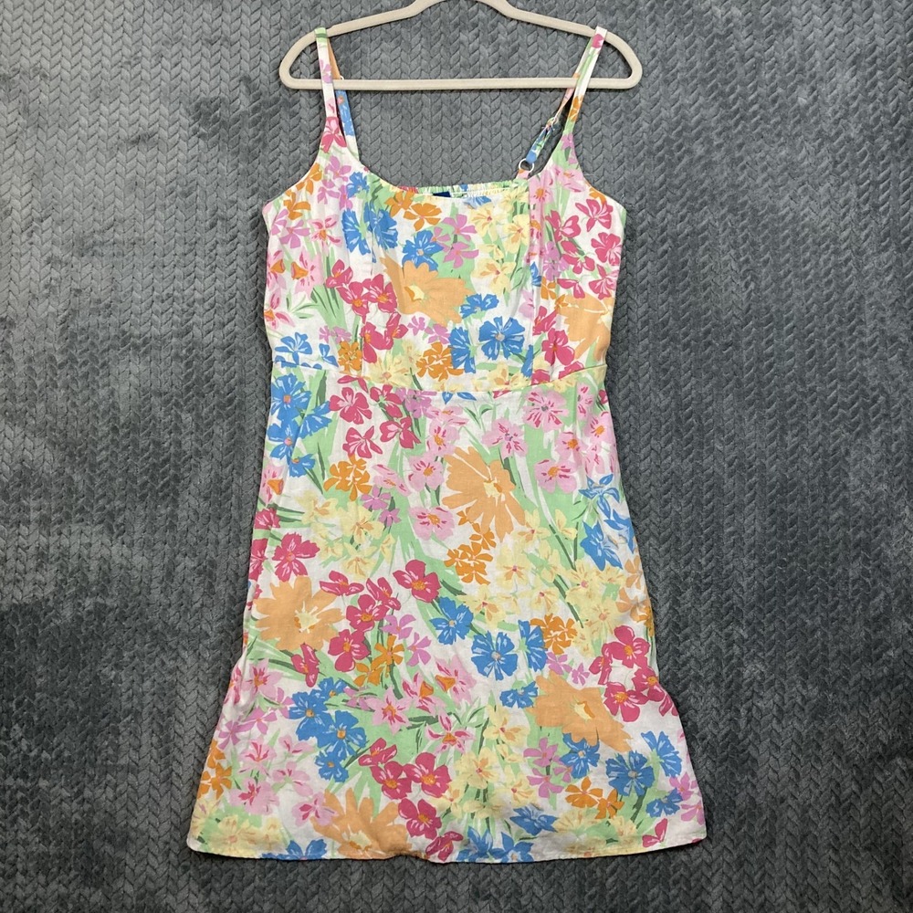 Old Navy Fit and Flare Cami Mini Dress Women's L Tall Floral Summer NWT New